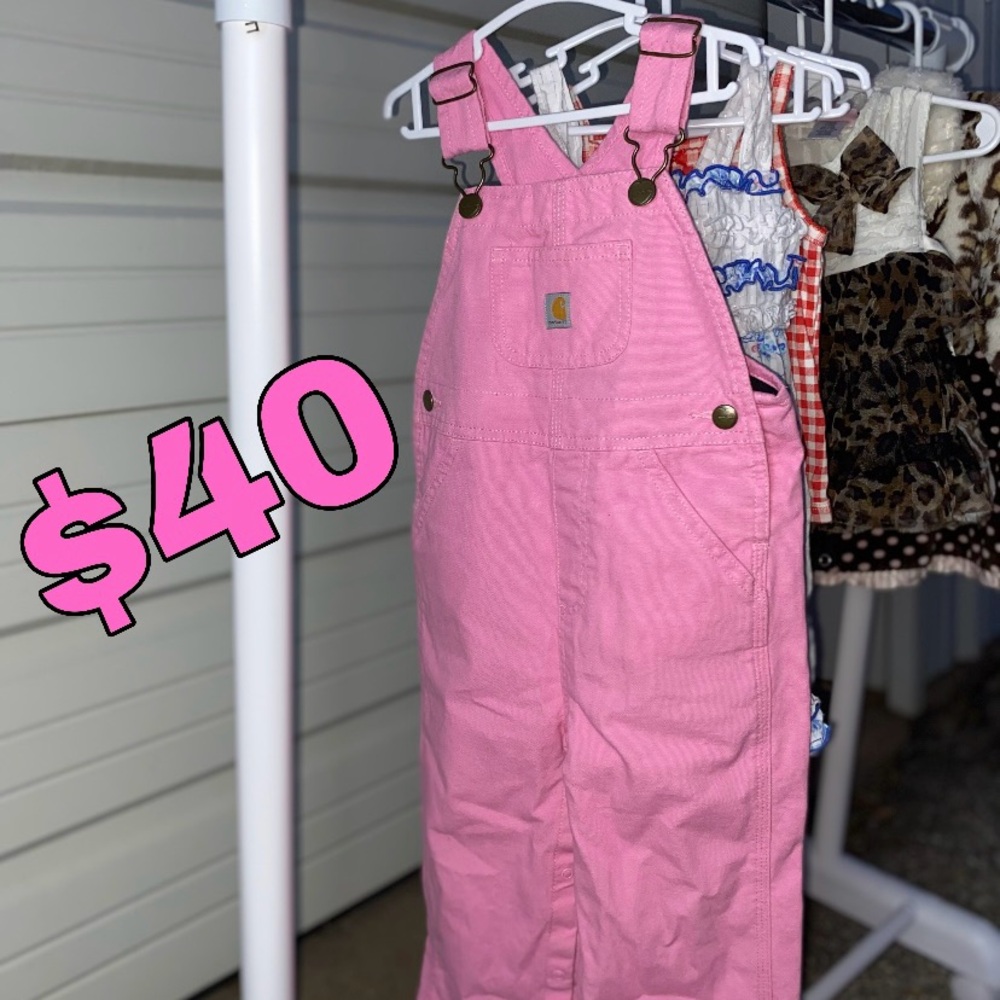 Pink Carhartt Overalls(2T)